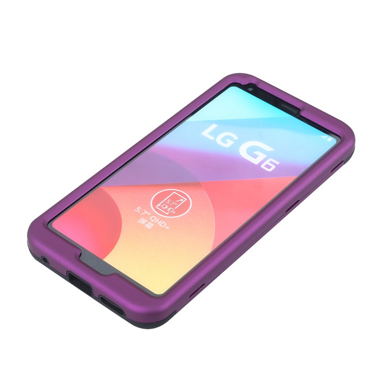 Detachable Shockproof Plastic + TPU Combo Casing for LG G6 - Purple-6