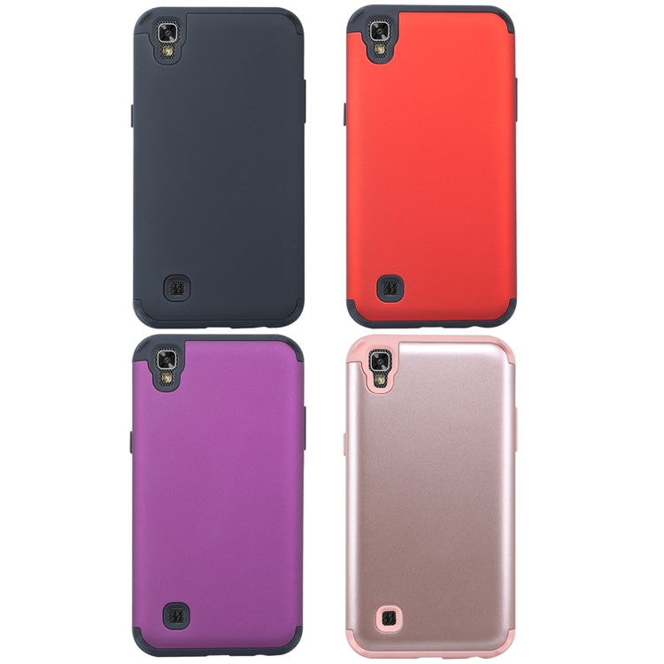 Detachable Shockproof PC + TPU Hybrid Case for LG X Power US Version - Black-9