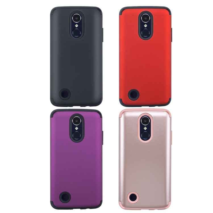 Detachable Shockproof PC + TPU Hybrid Case for LG K8 (2017) US Version - Black-9