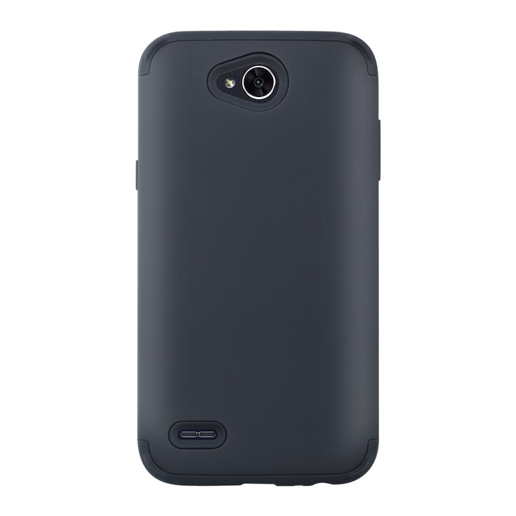 For LG X power2 US Version Detachable Shockproof PC + TPU Hybrid Case - Black-1