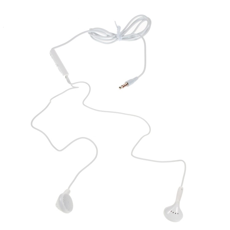 LANGSTON IN2 Universal In-ear Earphone with Mic for iPhone Samsung HTC Nokia Huawei - White-2