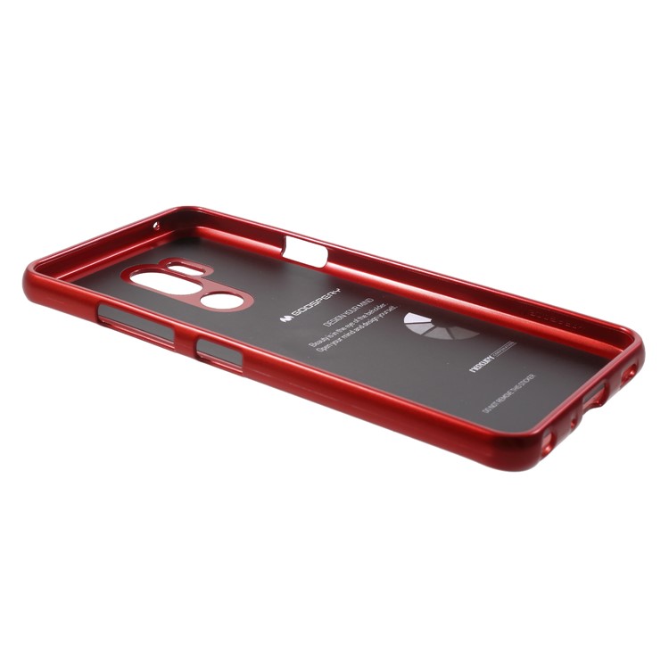 MERCURY GOOSPERY i JELLY Metallic TPU Mobile Phone Case for LG G7 ThinQ - Red-3