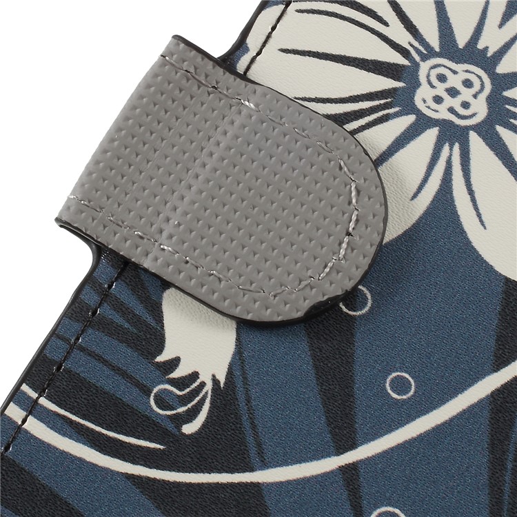 Pattern Printing Wallet Leather Stand Case for LG K8 (2018) - Elegant Flowers-10