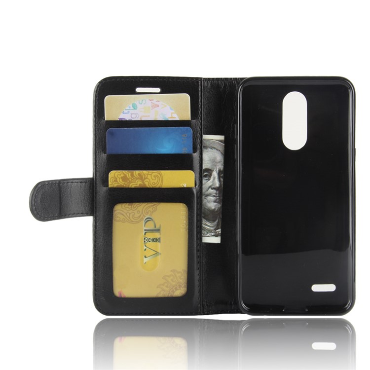 Crazy Horse Magnetic Stand Wallet Leather Mobile Phone Case for LG K10 (2018) - Black-5