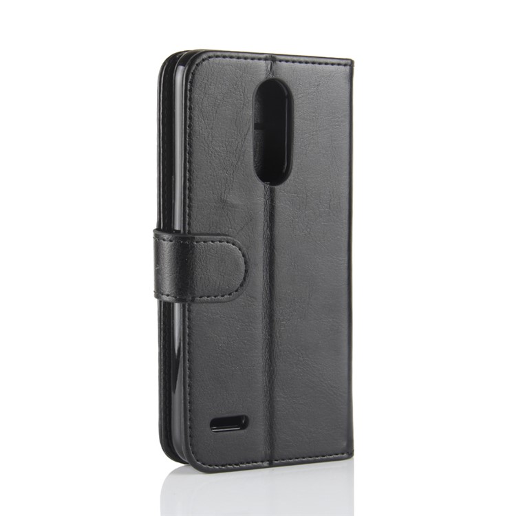 Crazy Horse Magnetic Stand Wallet Leather Mobile Phone Case for LG K10 (2018) - Black-8
