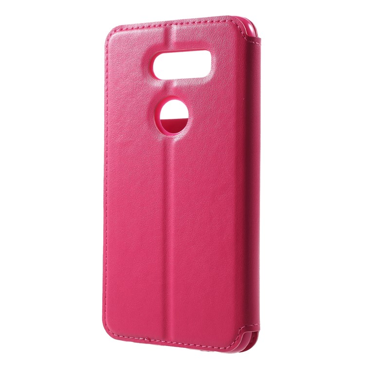 ROAR KOREA Window View Leather Card Holder Case for LG V30 - Rose-2