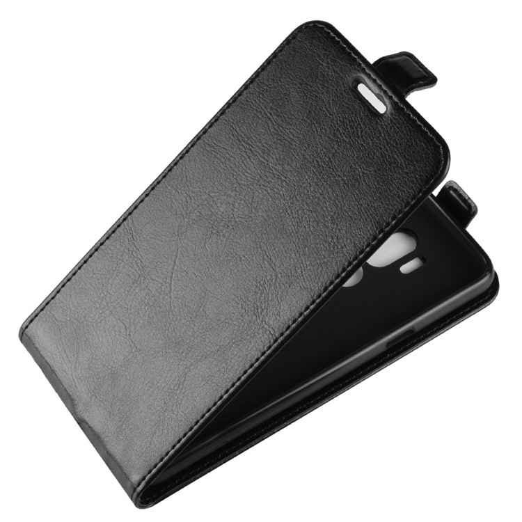 Crazy Horse Vertical Leather Card Holder Case for LG G7 ThinQ - Black-4
