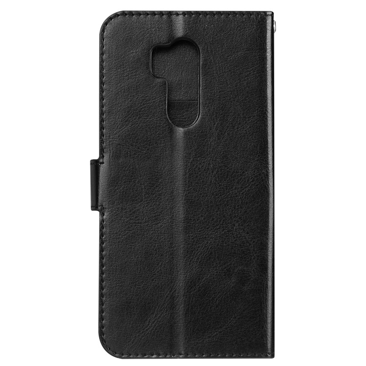 Crazy Horse Texture Wallet Stand Leather Phone Case for LG G7 ThinQ - Black-3