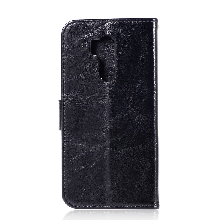 Premium Vintage PU Leather Stand Wallet Phone Case for LG G7 ThinQ - Black-3