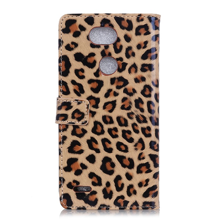 Leopard Texture Stand Wallet Leather Case for LG X Power3-4