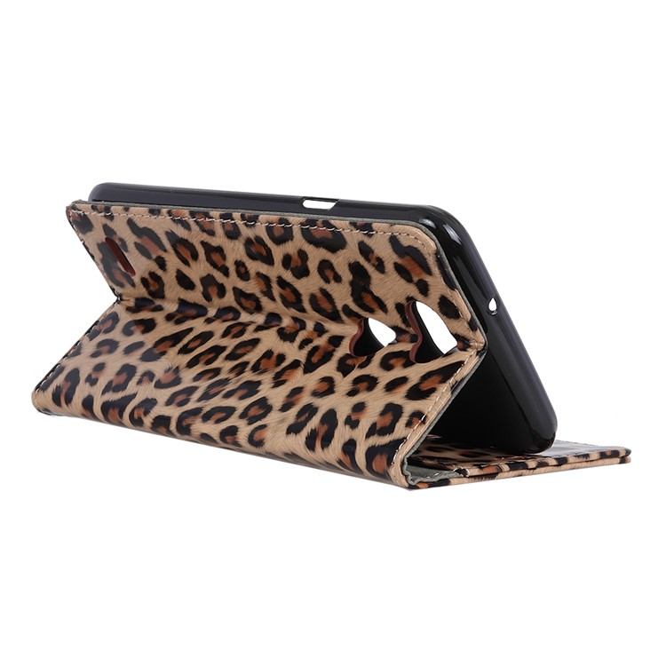 Leopard Texture Stand Wallet Leather Case for LG X Power3-6