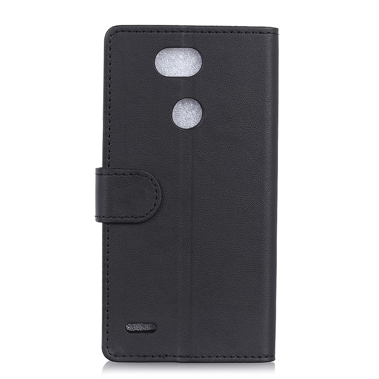 Wallet Stand Leather Protection Phone Cover for LG X Power3 - Black-3
