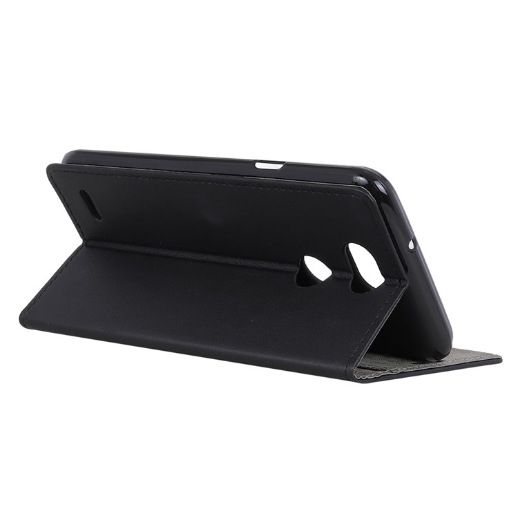 Wallet Stand Leather Protection Phone Cover for LG X Power3 - Black-5