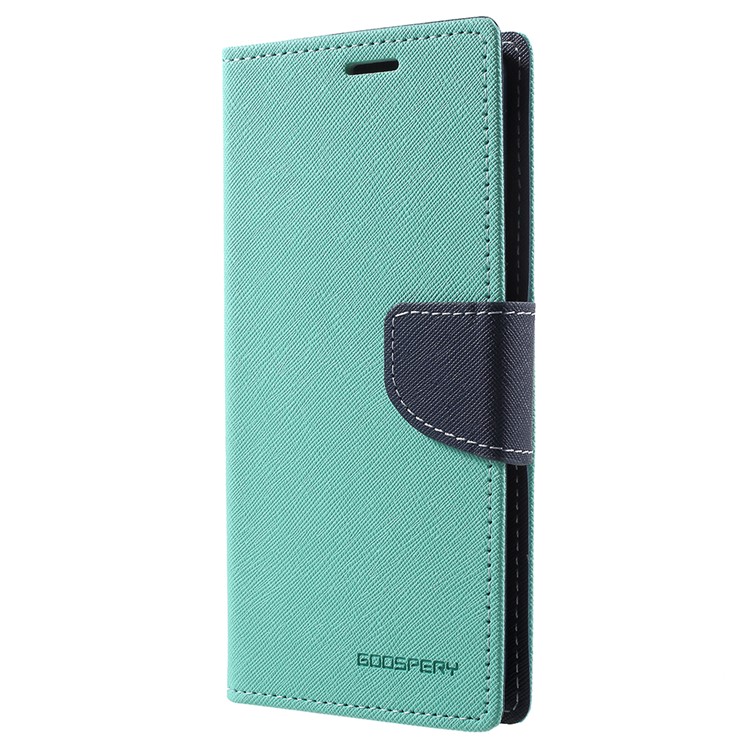MERCURY GOOSPERY Fancy Flip Leather Wallet Stand Case Accessory for LG G7 ThinQ - Cyan-2