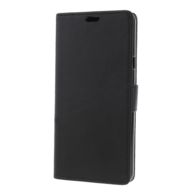Black - Flip PU Leather Stand Wallet Protective Case for LG Q Stylus / Stylo 4-3