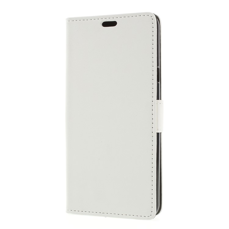 White - Flip PU Leather Stand Wallet Protective Case for LG Q Stylus / Stylo 4-3