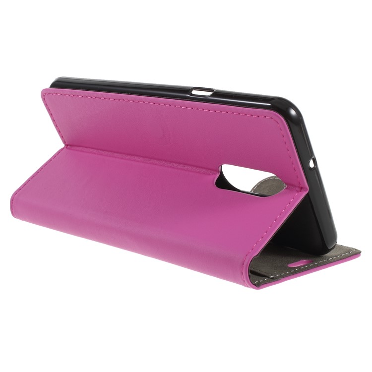 Rosa - Virar Estojo De Couro PU Carteira Protetora Para LG Q Stylus-5