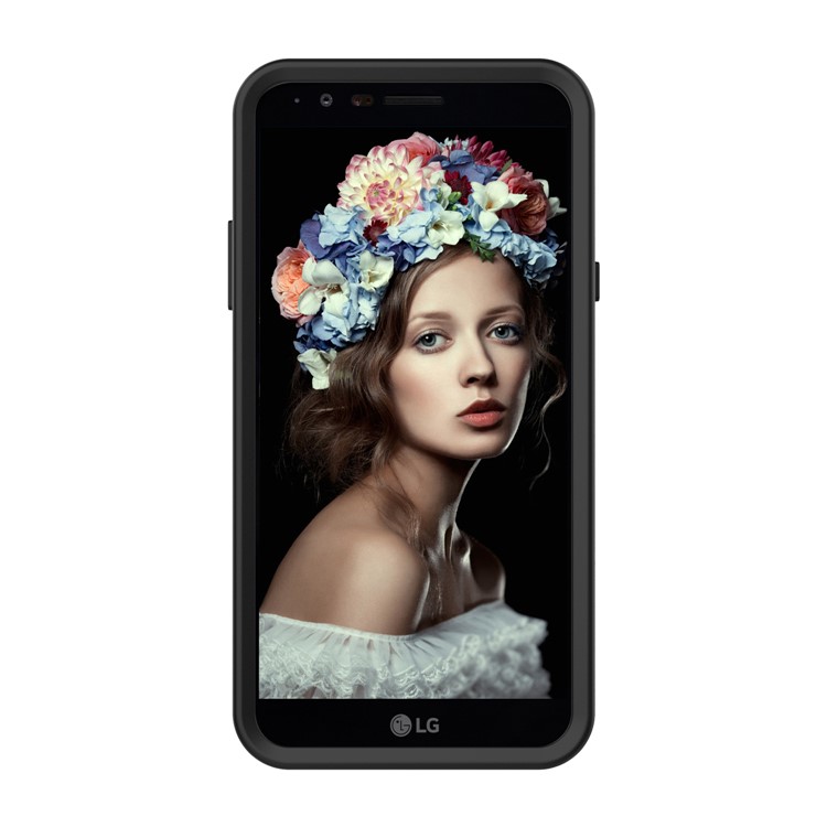 Glitter Powder Shockproof TPU PC Hybrid Mobile Phone Case for LG Stylo 4 / Q Stylus - Black-3