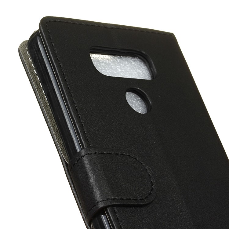 Wallet Leather Stand Case for LG V40 ThinQ - Black-4