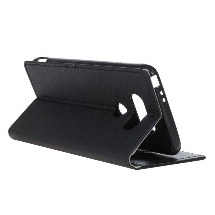 PU Leather Magnetic Wallet Case for LG V40 ThinQ - Black-7