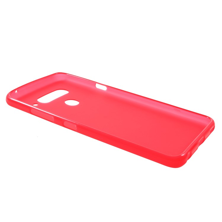 Double-sided Matte TPU Phone Case for LG V40 ThinQ - Red-3