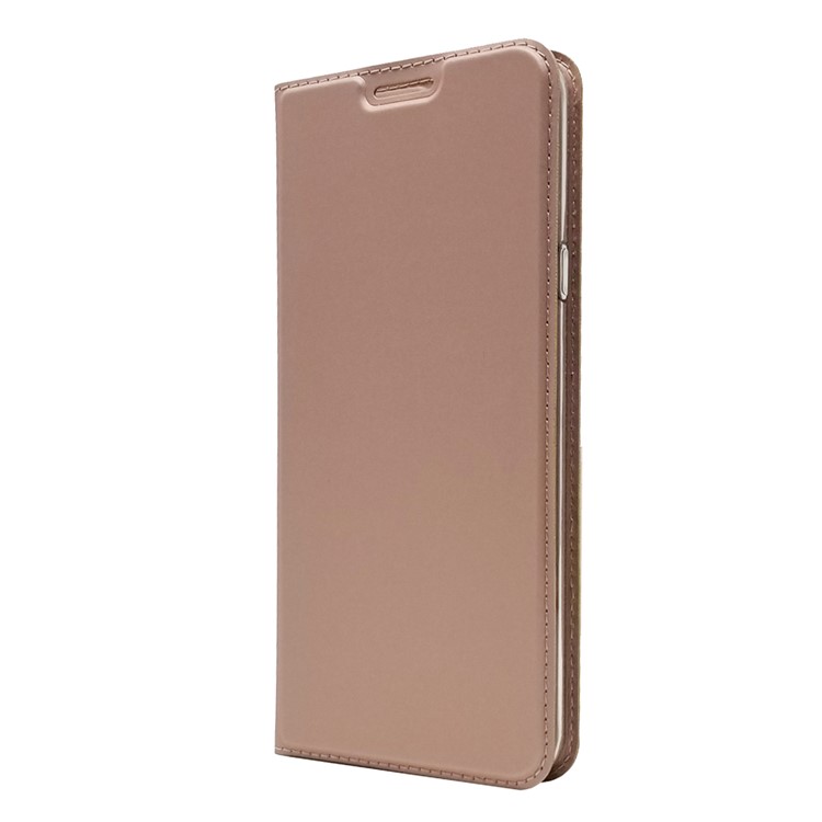 Auto-absorbed Stand Leather Card Holder Mobile Case for LG V40 ThinQ - Rose Gold-7