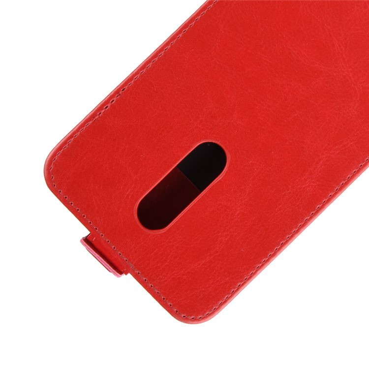 Crazy Horse Vertical Flip PU Leather Protection Shell for LG G7 Fit - Red-4