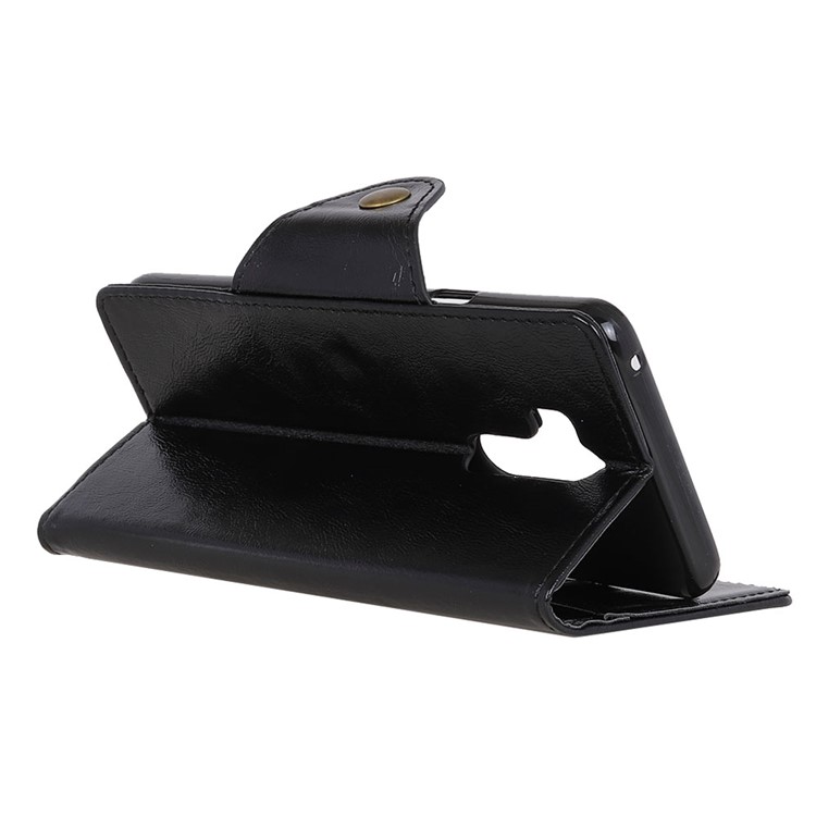 Funda De Cuero Billetera Para LG G7 One. - Negro-5