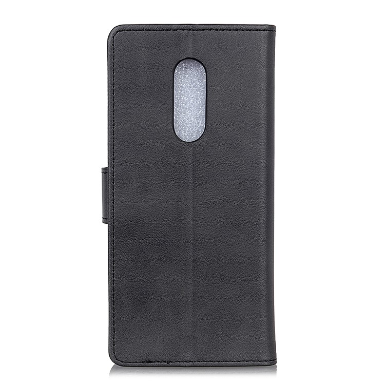 Matte PU Leather Wallet Stand Phone Case for LG G7 Fit - Black-3