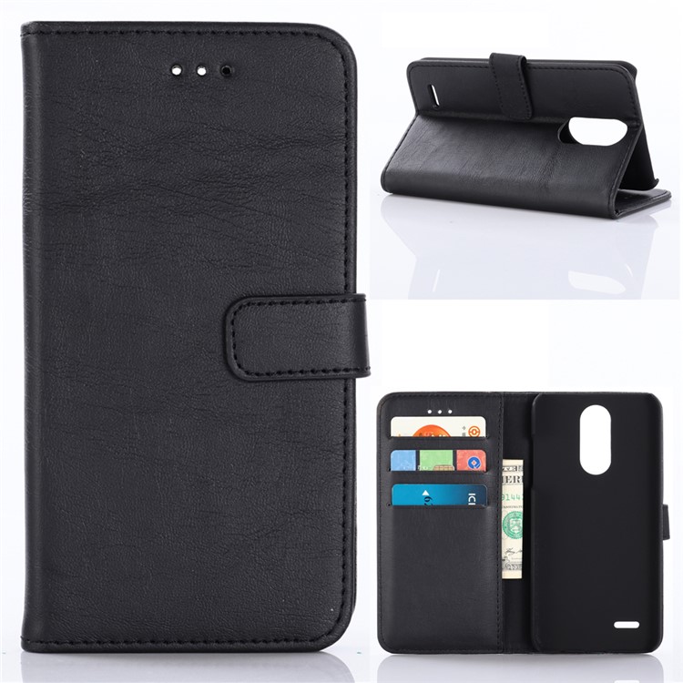 Crazy Horse Texture Retro Leather Flip Case for LG V36 - Black-1