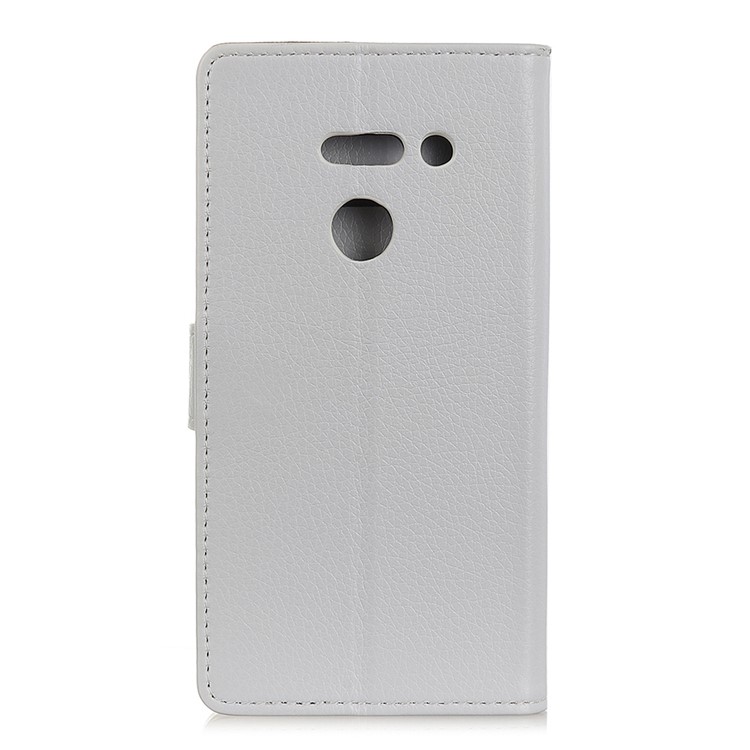 Litchi Texture Wallet Stand Leather Protector Cover for LG G8 ThinQ - White-2