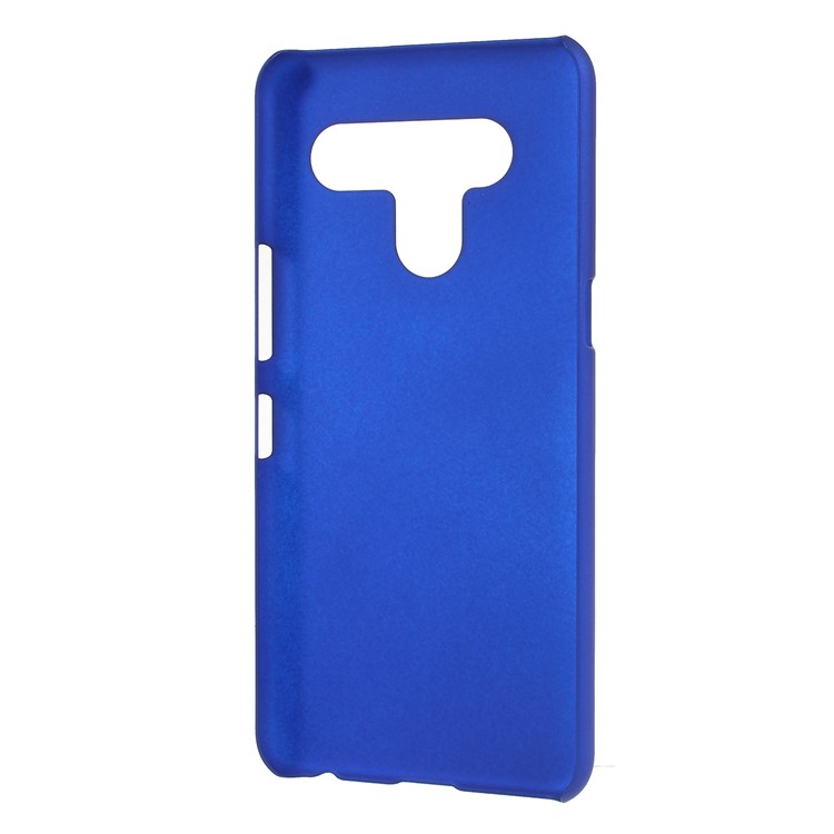 Rubberized PC Hard Mobile Phone Shell for LG V50 ThinQ 5G - Blue-3