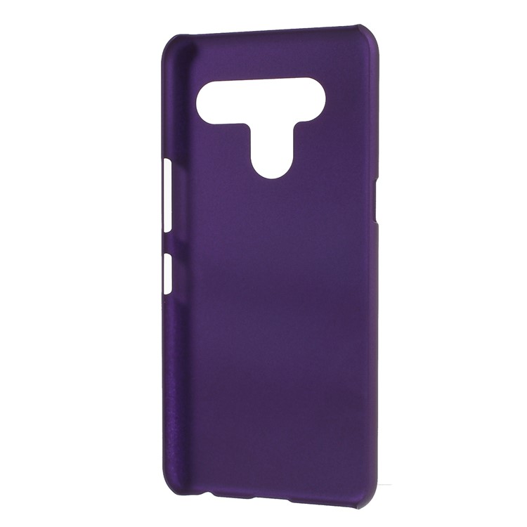Rubberized PC Hard Mobile Phone Shell for LG V50 ThinQ 5G - Purple-3