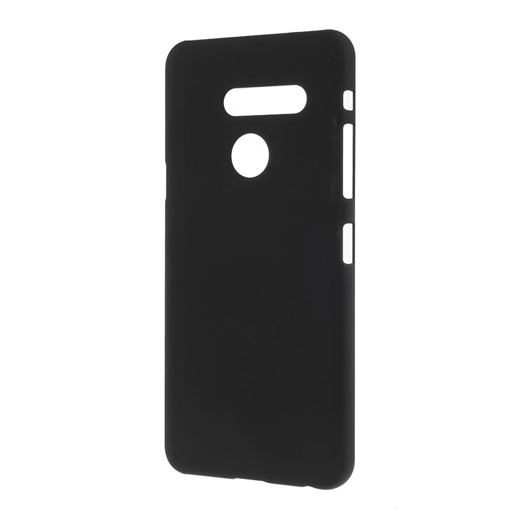 Rubberized Plastic Hard Protective Phone Cover for LG G8 ThinQ - Black-2