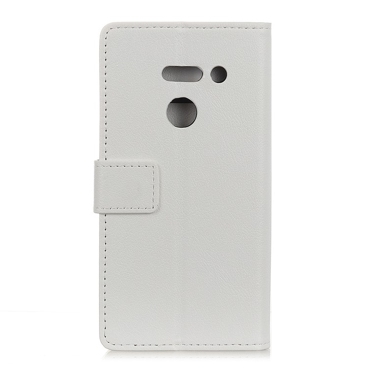 Wallet Stand Leather Protection Case for LG G8 ThinQ - White-1