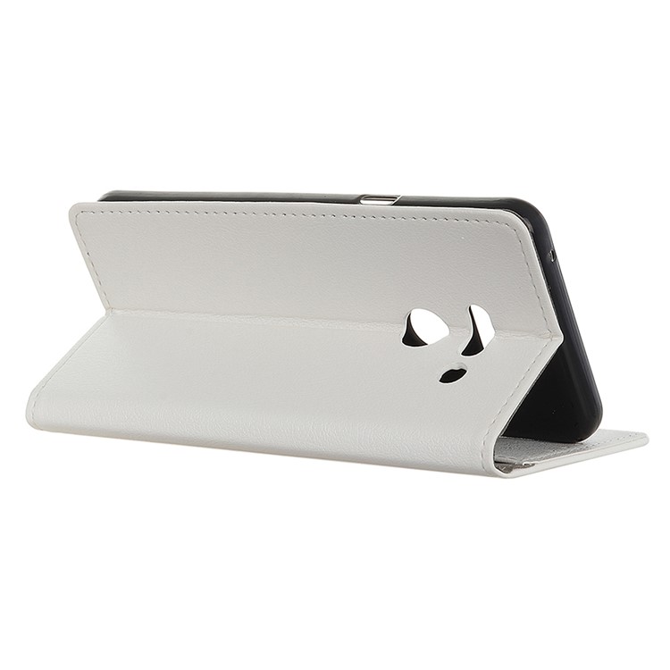 Wallet Stand Leather Protection Case for LG G8 ThinQ - White-2