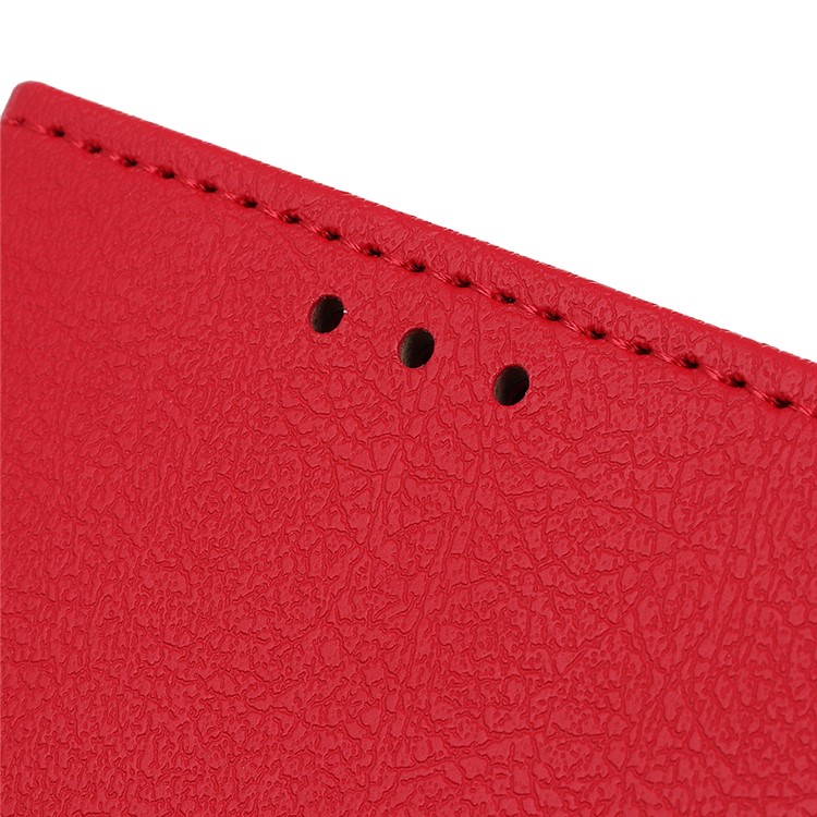 Wallet Leather Stand Case for LG V50 ThinQ 5G - Red-5