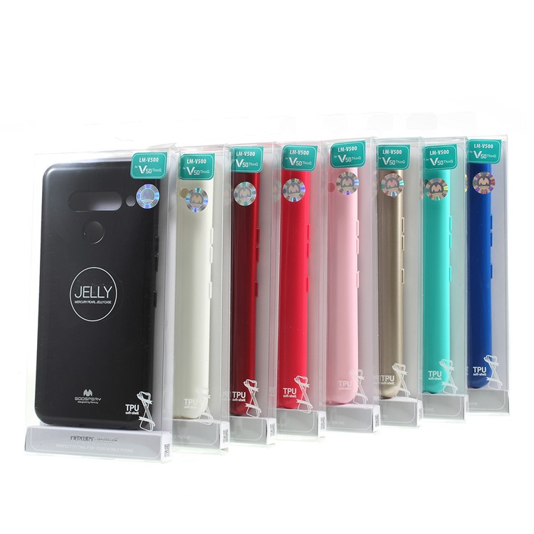 MERCURY GOOSPERY Glitter Powder TPU Case Accessory for LG V50 ThinQ 5G - Black-6