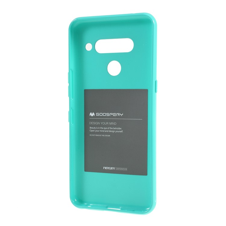 MERCURY GOOSPERY Glitter Powder TPU Case Accessory for LG V50 ThinQ 5G - Cyan-3