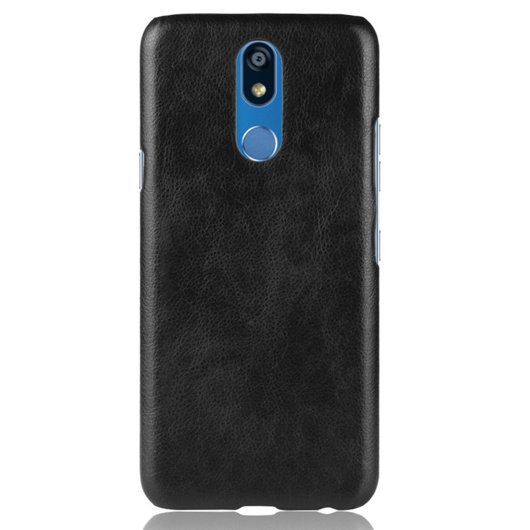 Litchi Texture PU Leather Coated PC Case for LG K40 / K12+ / K12 Plus - Black-2