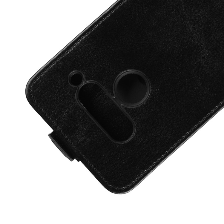Crazy Horse Vertical Flip Leather Protective Case for LG V50 ThinQ 5G - Black-2