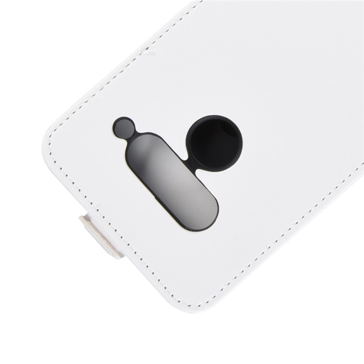 Crazy Horse Vertical Flip Leather Protective Case for LG V50 ThinQ 5G - White-3