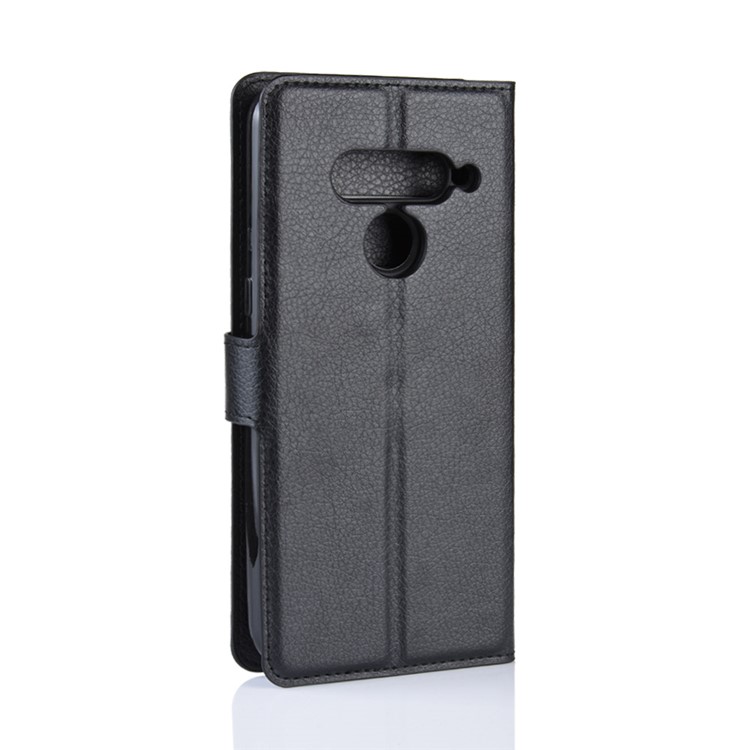 For LG V50 ThinQ 5G Litchi Skin PU Leather Wallet Mobile Phone Shell - Black-7
