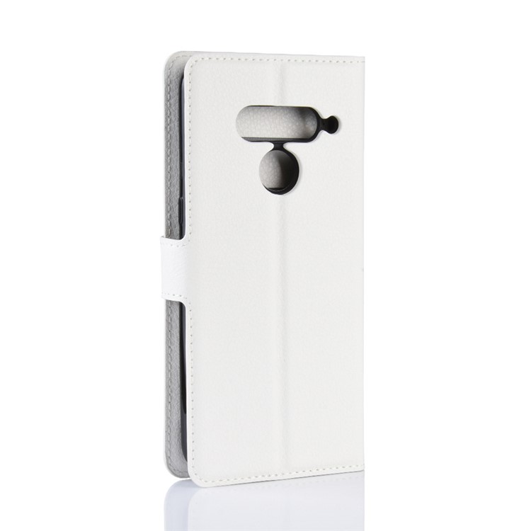 For LG V50 ThinQ 5G Litchi Skin PU Leather Wallet Mobile Phone Shell - White-6