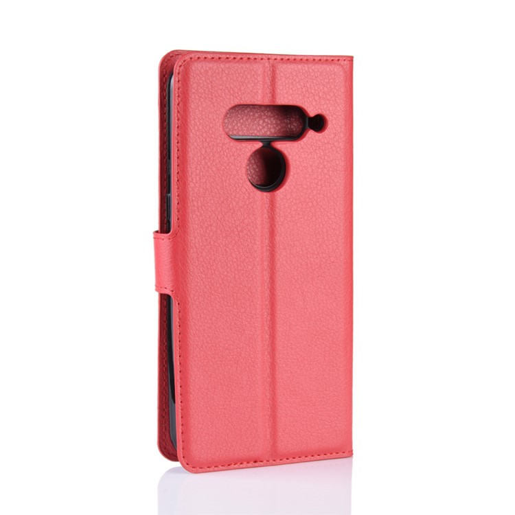 For LG V50 ThinQ 5G Litchi Skin PU Leather Wallet Mobile Phone Shell - Red-6