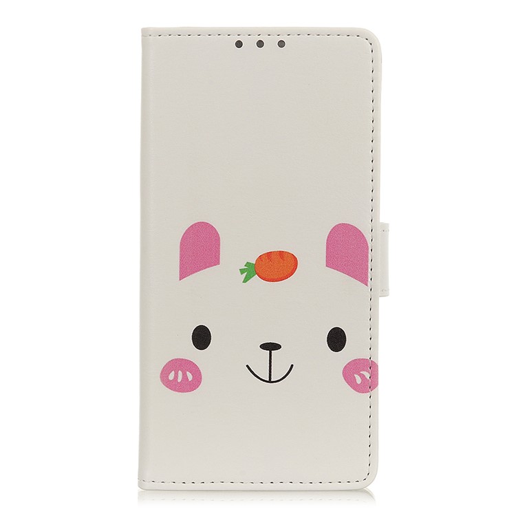 Pattern Printing Leather Cover with Wallet Stand for LG K40/K12+/K12 Plus - Cute Animal-1