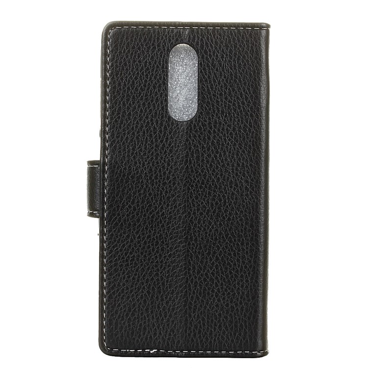 Litchi Texture Wallet Stand Leather Case for LG K40/K12+/K12 Plus - Black-8