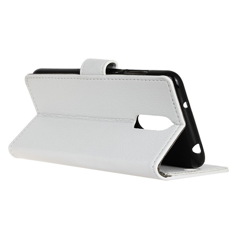 Litchi Texture Wallet Stand Leather Case for LG K40/K12+/K12 Plus - White-9