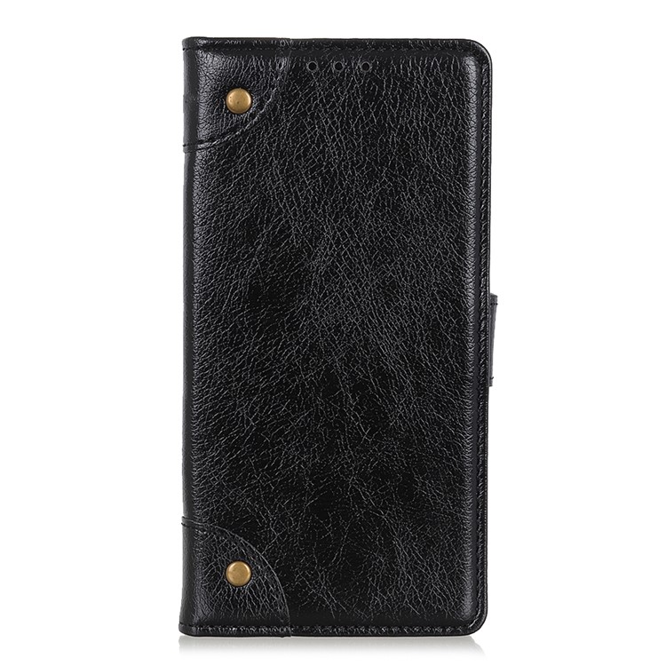 Nappa Texture Wallet Leather Mobile Phone Case for LG K40/K12+/K12 Plus - Black-2