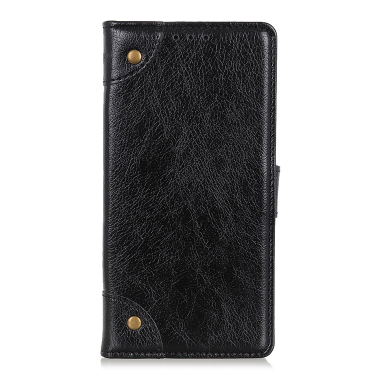 Nappa Texture Wallet Leather Mobile Phone Case for LG K40/K12+/K12 Plus - Black-2